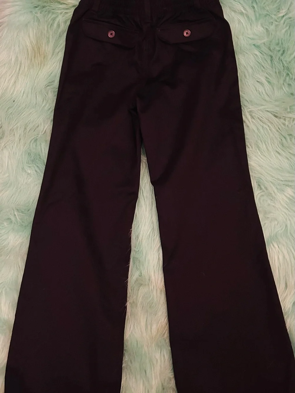 French Toast Black Kids Casual Straight-Leg Pants